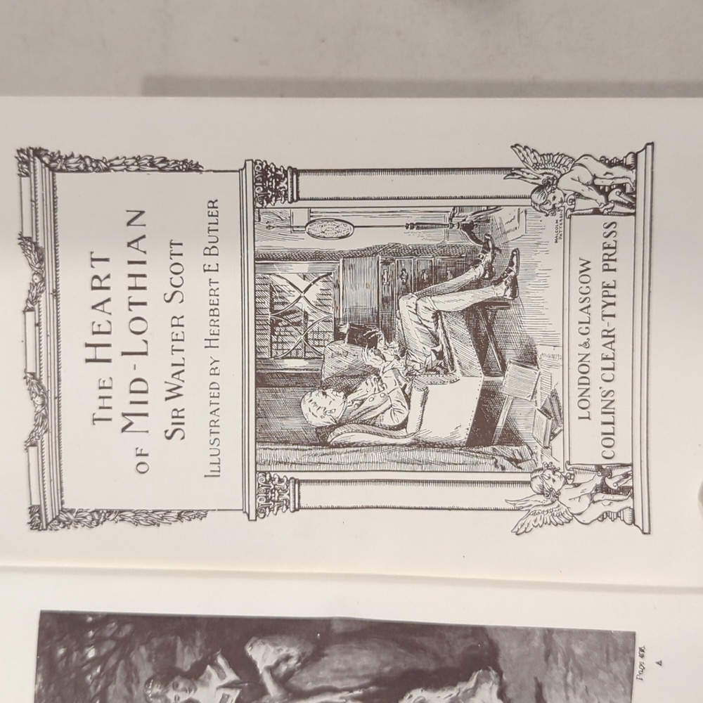 The Heart of Mid-Lothian by Sir Walter Scott - Classic Black & White Edition
